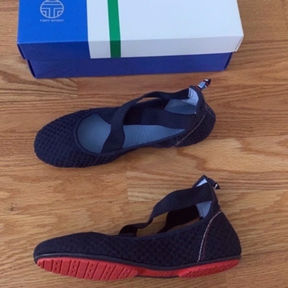 Tory Burch Sport NIB Navy Mesh Ballet Flats (8) - Picture 7 of 10